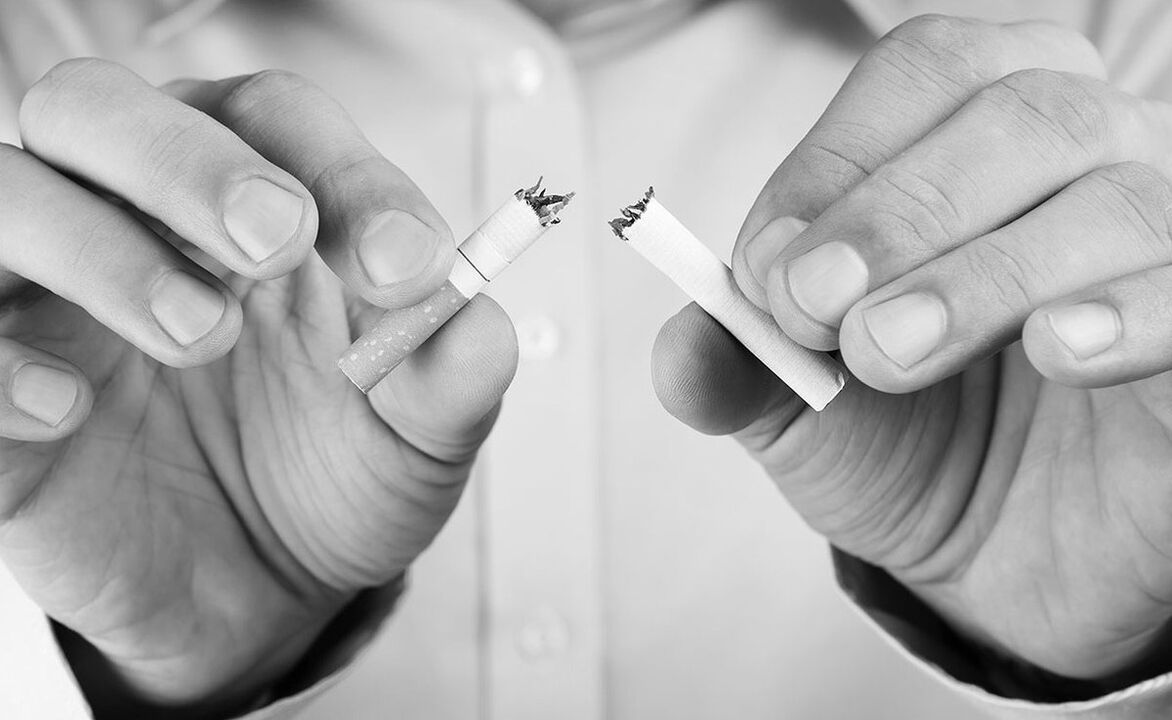 Reject smoking in prostatitis