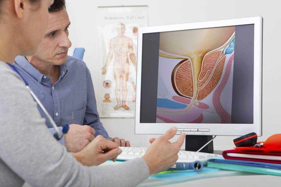 Diagnosis of prostate adenoma using instruments