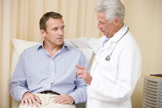 Patients with prostatitis in the doctor's appointment